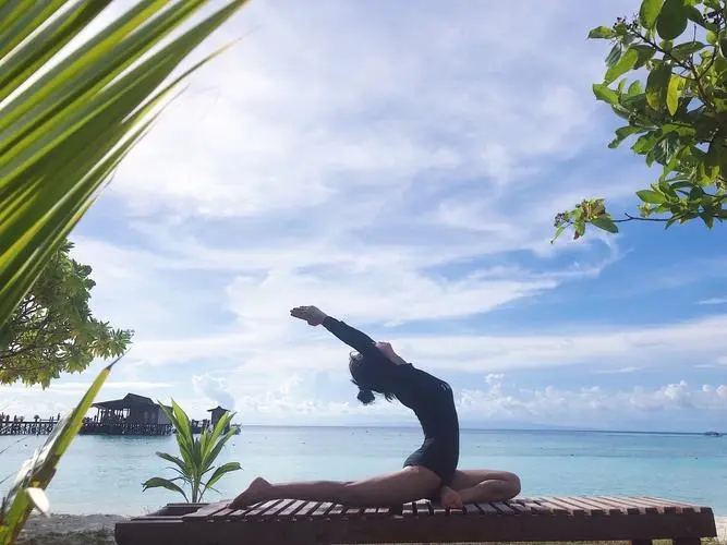 Yogabilder på papper